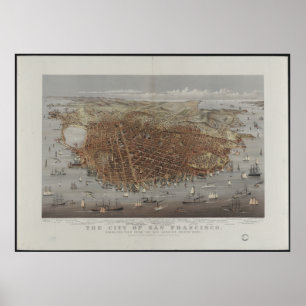 San Francisco City View Poster