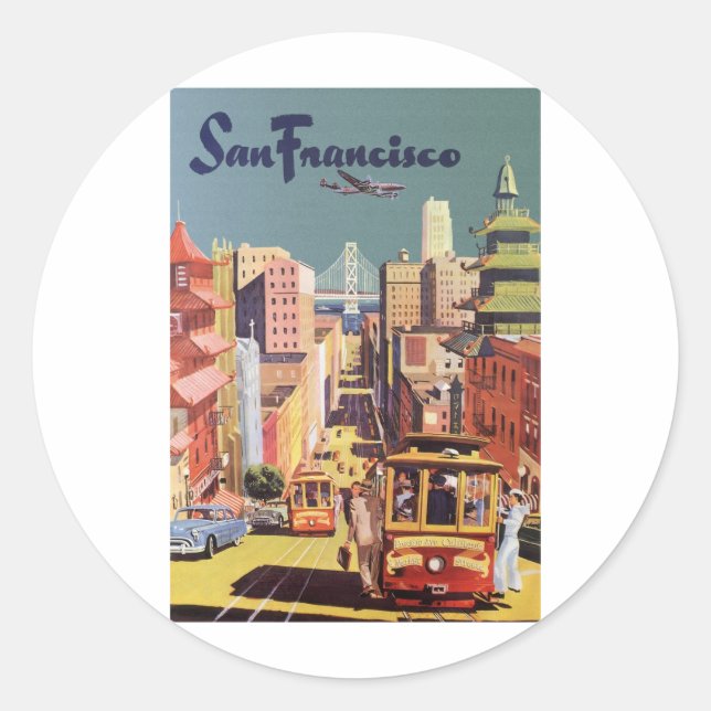 San Francisco Classic Round Sticker (Front)