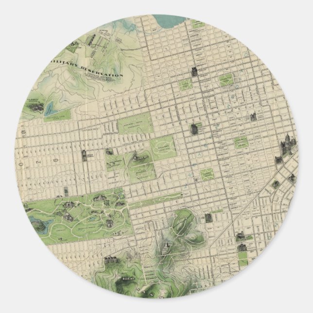 San Francisco Classic Round Sticker (Front)