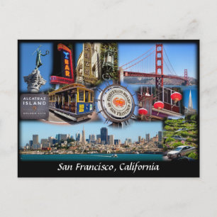 San Francisco Collage Postcard