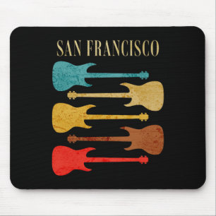 San Francisco Concert Rock Music Festival Guitars Mouse Pad