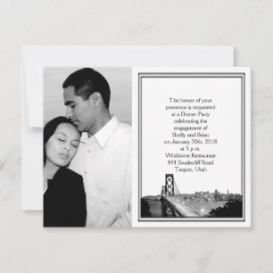 San Francisco Destination Wedding Engagement Invitation