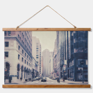 San Francisco Downtown Street View Hanging Tapestry