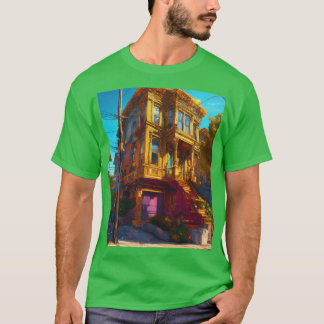 San Francisco Dreamscape Fire & Ice Line Art Tee