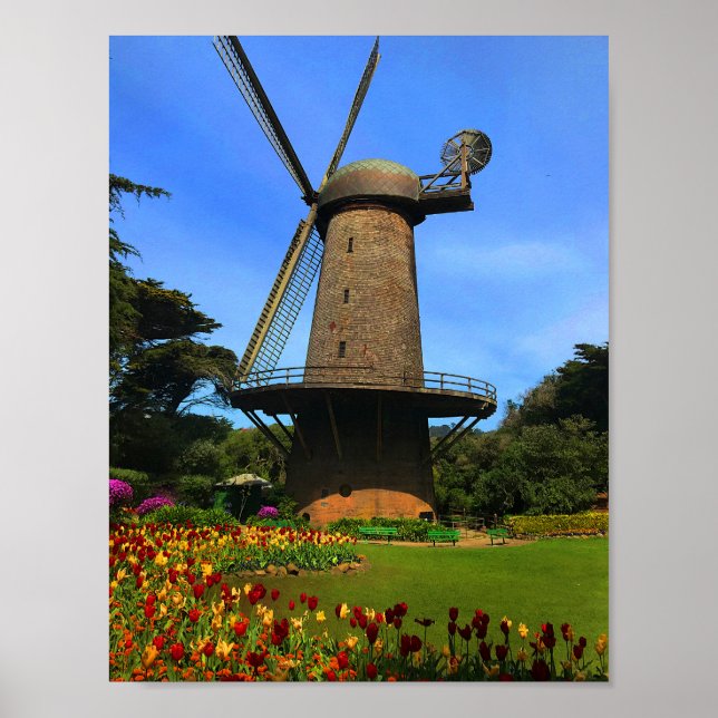 San Francisco Dutch Windmill #4 Poster (Front)