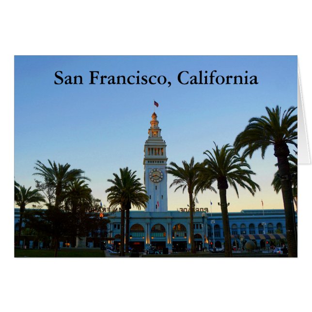 San Francisco Ferry Building #11 Card (Front Horizontal)