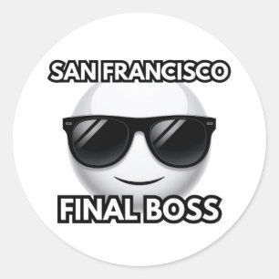 San Francisco Final Boss Cool Emoji Sticker