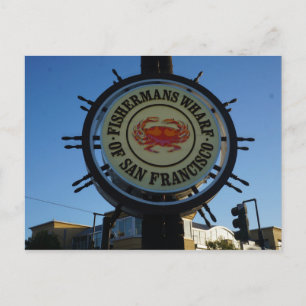 San Francisco Fishermans Wharf Postcard
