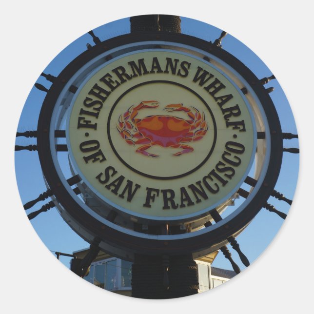 San Francisco Fishermans Wharf Stickers (Front)