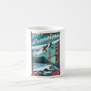 San Francisco Flight travel poster Coffee Mug
