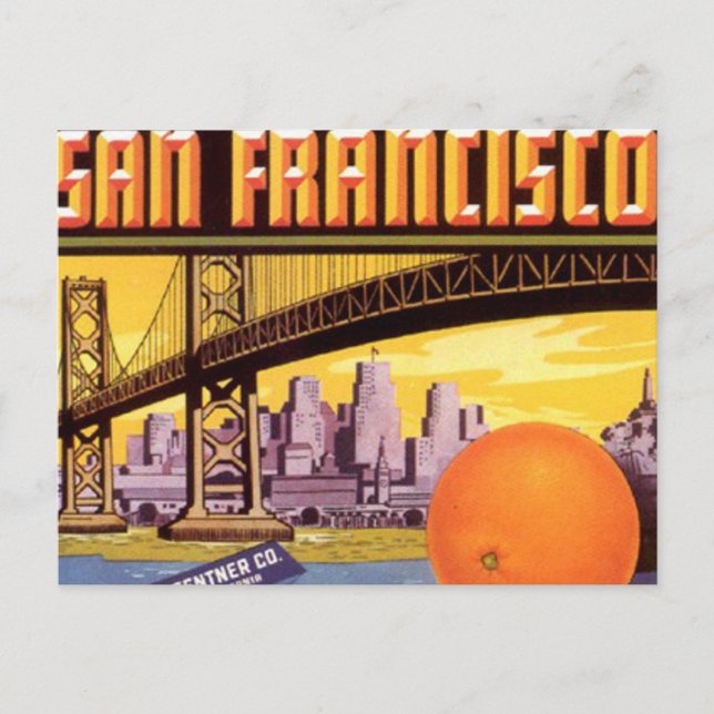 san francisco fruit postcard (Front)
