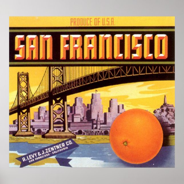 san francisco fruit poster (Front)