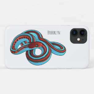 San Francisco garter snake cartoon illustration  iPhone 11 Case