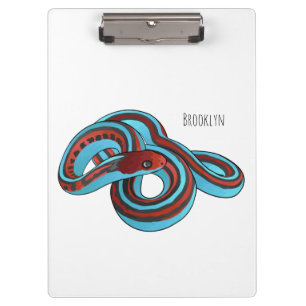 San Francisco garter snake cartoon illustration Clipboard