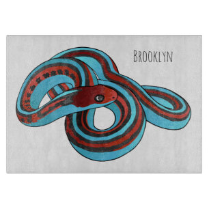 San Francisco garter snake cartoon illustration Cutting Board