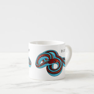 San Francisco garter snake cartoon illustration Espresso Cup