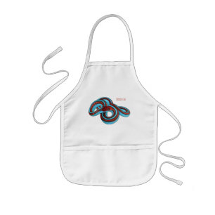 San Francisco garter snake cartoon illustration Kids Apron