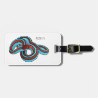 San Francisco garter snake cartoon illustration