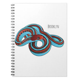 San Francisco garter snake cartoon illustration Notebook