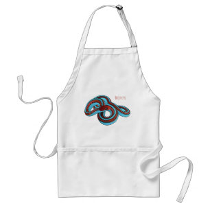 San Francisco garter snake cartoon illustration Standard Apron