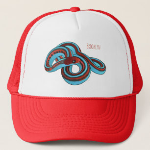 San Francisco garter snake cartoon illustration  Trucker Hat