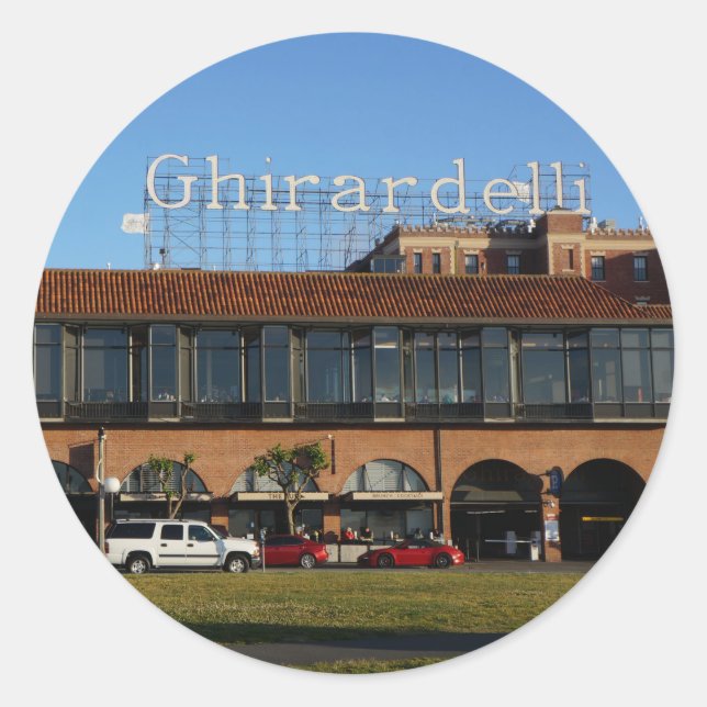 San Francisco Ghirardelli Square Stickers (Front)