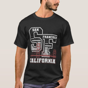 San Francisco Gold Gate Bridge Gift Design T-Shirt