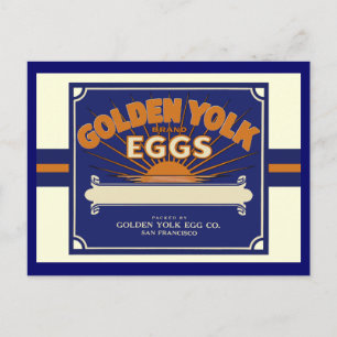 San Francisco Golden Egg Yolks Postcard