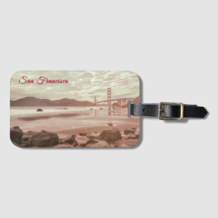 San Francisco Golden Gate at Marshall Beach Luggage Tag