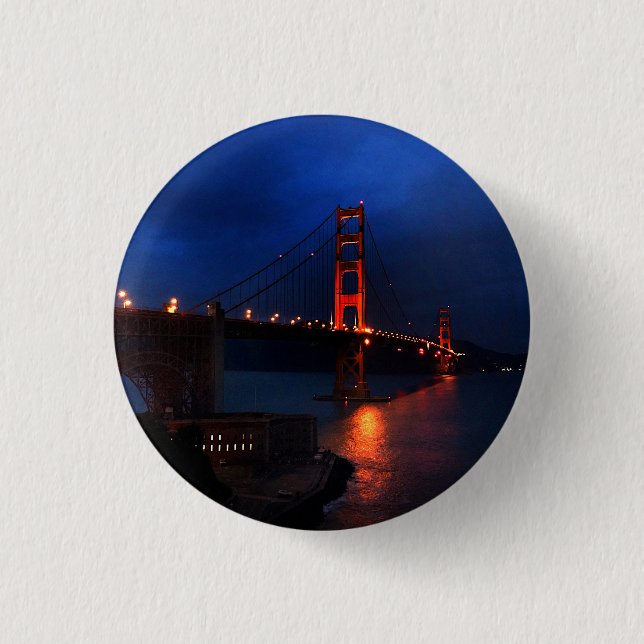 San Francisco Golden Gate Bridge #6 Button (Front)