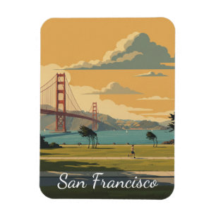 San Francisco Golden Gate Bridge Crissy Field Magnet
