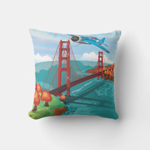 San Francisco Golden Gate Bridge Cushion