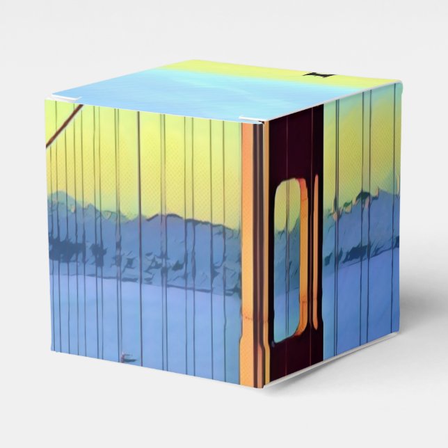 San Francisco - GOLDEN GATE - Bridge Favour Box (Front Side)