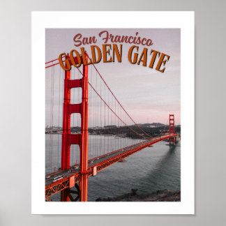 San Francisco Golden Gate Bridge - Iconic travel Poster