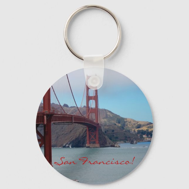 San Francisco, golden gate bridge Key Ring (Front)