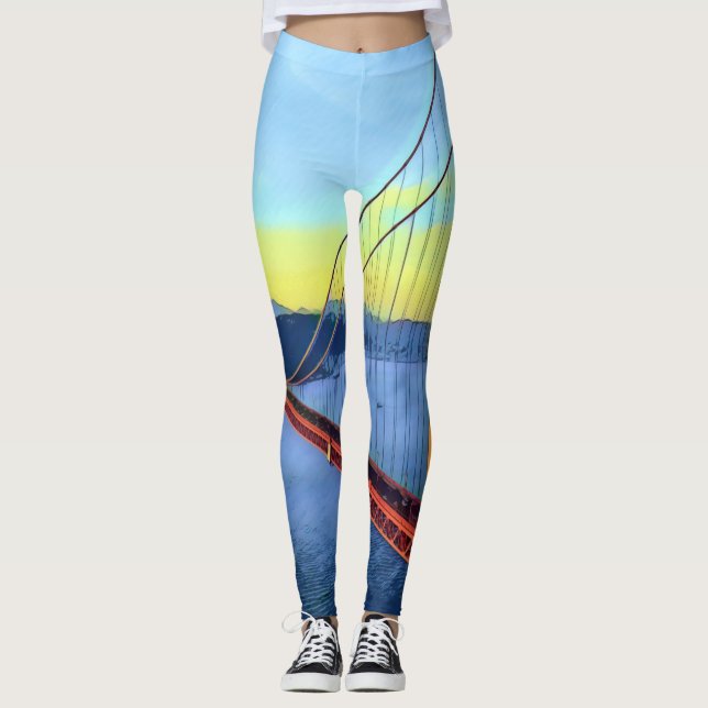 San Francisco - GOLDEN GATE - Bridge Leggings (Front)