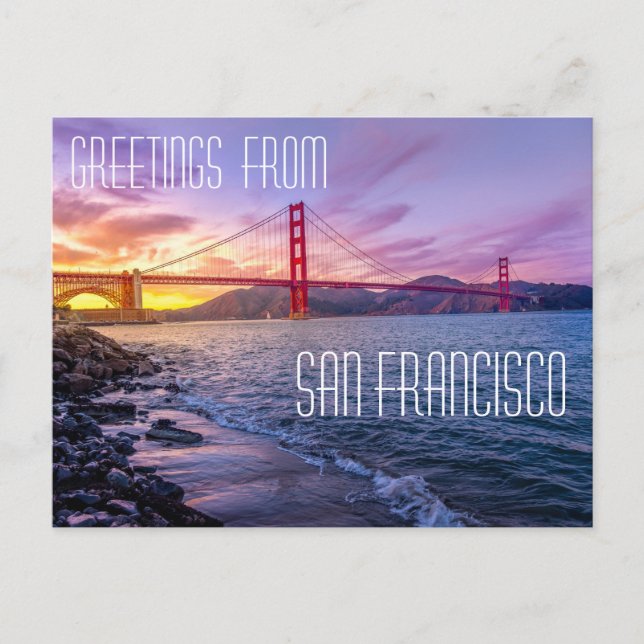 San Francisco Golden Gate Bridge Postcard (Front)