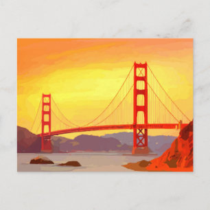 San Francisco Golden Gate Bridge Postcard