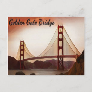 San Francisco Golden Gate Bridge Postcard