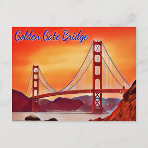 San Francisco Golden Gate Bridge Postcard