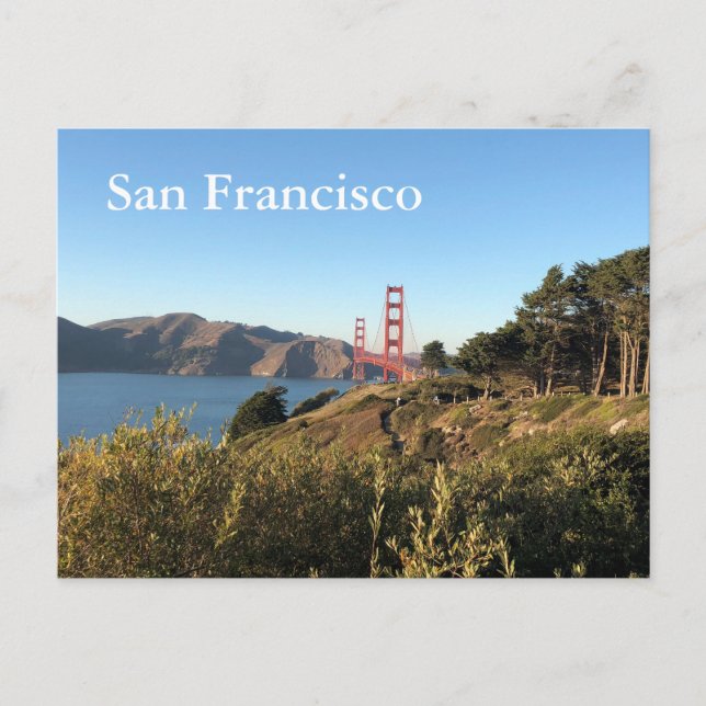 San Francisco Golden Gate Bridge Postcard (Front)
