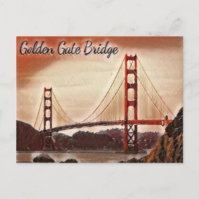 San Francisco Golden Gate Bridge Postcard (Front)