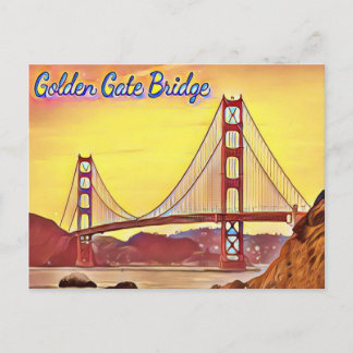 San Francisco Golden Gate Bridge Postcard