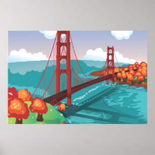 San Francisco Golden Gate Bridge Poster