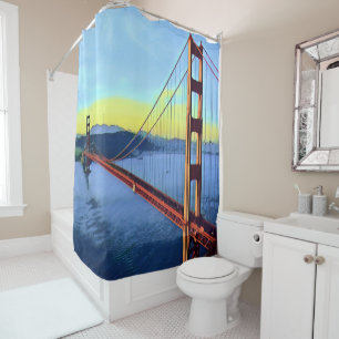 San Francisco - GOLDEN GATE - Bridge Shower Curtain