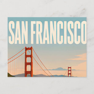 ❤️ San Francisco Golden Gate Travel Style ❤️ Postcard
