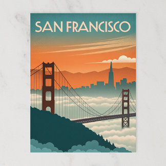 San Francisco: Golden Gate's Misty Charm Postcard