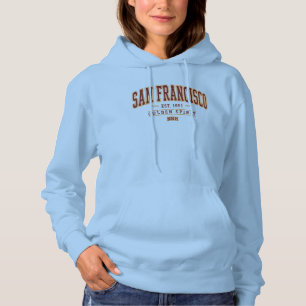 San Francisco Golden Spirit Vintage Varsity Women’ Hoodie