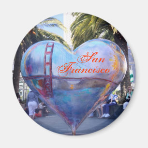San Francisco Heart Magnet