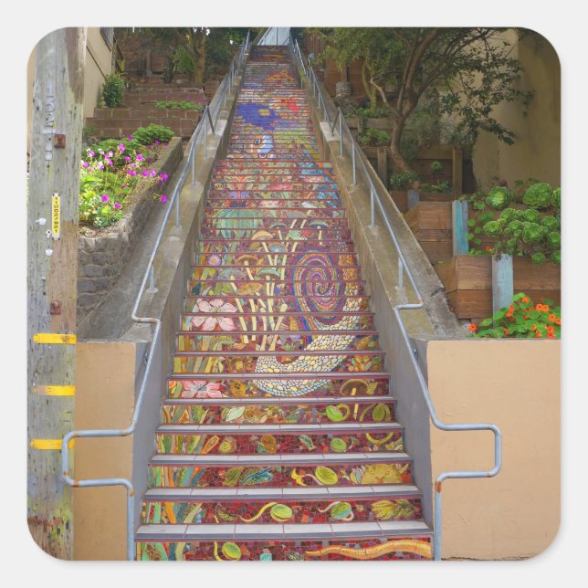 San Francisco Hidden Garden Steps #2 Stickers (Front)